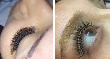 نمونه های متنوع کاشت و اکستنشن مژه